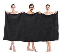 (Black) Extra Large Super Jumbo Bath Sheet Towel 100% Egyptian Cotton Bath Sheets