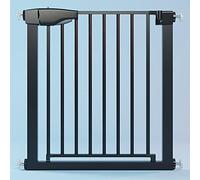 Black Extra Wide Walk Thru Baby Gate,Stair Barrier Pressure,Auto Close Pet Safety Gate Doors,Extendable Safety Gate,Two Way Open,Hardware Mounting,for Stairs,Doorways (195-202cm/76.8-79.5in)