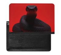 Black Eyed Snake Passport Cover Protector Rfid Blocking Passport Holder Id Card Holder Secure Travel Wallet Organizer for Passport Tickets Credit Cards, style, One Size