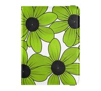 Black-eyed Susan Simple Line Art Valentinesnes Grass Green Leather Passport and Vaccine Card Wallet Combo for travel Wallet Combo Travel Passport Wallet With Vaccination Card Slot for men