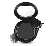 Black Eyeshadow Matte Eyeshadow, Black Eye Make-Up Pressed Fine Powder Palette Eyeshadow High Pigment Longlasting Sweatproof Single Eye Shadow With Mirror And Brush For Performance (Black)