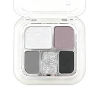 Black Eyeshadow Palette, Silver Eye Glitter, Smokey Goth Eye Shadow Pallets, Shimmer Long Lasting Waterproof, White Grey Gothic Make up Palettes for Women Halloween Christmas Gifts