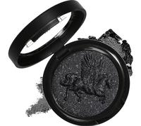 Black Eyeshadow, Single Eye Shadow Goth Smokey Makeup High Pigment Long Lasting Pressed Fine Powder Palette for Eye Make-Up Halloween, Christmas Gifts