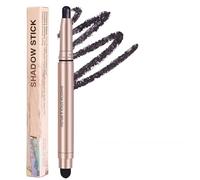 Black Eyeshadow Stick, Metallic Glitter Eye Shadow Crayon Pen Eyeshadows Pencil, Shimmer Long Lasting Smooth Sparkle Highly Pigmented Hypoallergenic Waterproof Eyeshadow for Eye Makeup