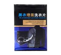 Black Fabric Dye - Color Fixing Sheets 12x9cm 50pcs | Machine Fabric Dye Pods For Fading Repair Brightening Replenishment | Laundry Additive For Restoring Dark Clothes At Home Washing And Daily Garmen