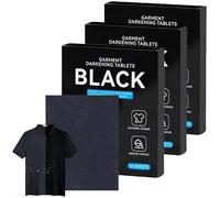 Black Fabric Dye Sheets for Black Clothes, 10 Sheets/Box Washing Machines Fabric Dye Tablets, Blackening Restore Color Sheets, Renew & Dye Up Your Clothes, Easy to Use (3box)