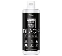 Black Fabric Paint - 250ml Textile Paint Permanent for Textile and Leather Clothes, Fabric Coat Paint for DIY Fabric Dye Projects, Washable Clothing Paints for T-shirts, Jeans, Canvas Shoes, Sofa