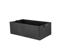 Black Fabric Vegetable Bag 40x30x20cm Foldable Black Fabric Vegetable