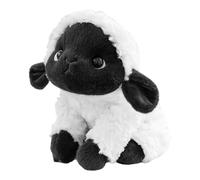 Black Face Sheep Stuffed Animal Cute Soft Plush Toy White Black Lamb Doll Cuddly Comfort Stuffing Decorative Lightweight Durable Fabric Kids Room Nursery Bedroom Living Room Dorm Playroom Disp