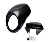 Black Fairing Windshield 5.9" Headlight Opening Mark For 883 XL 1200 Motorcycle Headlight Fairing