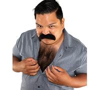 Black Fake Chest Hair - Professional Lace Backed Costume Body Hair Wig