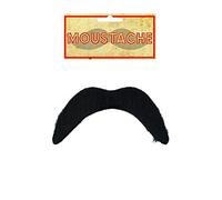 Black fake moustache, Disco, 118, Mexican, Mario fancy dress accessory by Henbrandt