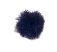 Black Faux Fur Lapel Microphone Windscreen Windshield Cover 5mm - Reduce wind noise, elastic fit, acoustically transparent fur - For outdoor recording - Lapel mic users - Hot