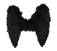 Black Feather Angel Wings Adult Costume Accessory