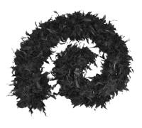 Black Feather Boa 80G Fluffy Thick Costume Scarf for Parties, Halloween & 1920s Themed Events
