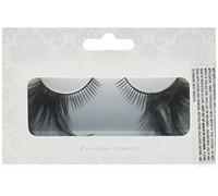Black Feather Eyelashes with long black corners. nr.642 with free adhesive