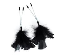 Black Feather Nipple Clamps