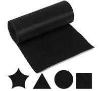 Black Felt Fabric Rolls, 30 cm x 3 m Felt Roll, 4mm Thick Felts, Soft Black Fabric Sheet, Polyester Felts for Crafting, Quilting Sewing, Garments, DIY Craft
