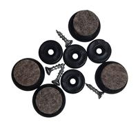 Black felt glides for Wishbone Chair CH24, set of 4 by Carl Hansen & Søn