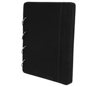 Black Felt Pin Display Book with Elastic Closure Wall Hanging | Organizer for Trading Pins and Shoe Charms, Protects Backs, Saves Space, Minimalist Style
