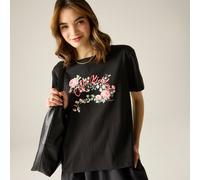 Regatta Women's Cath Kidston Logo Oversized T-Shirt in Black | Size: 10 Regatta Black 10