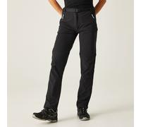 Black female 12 Regatta Women's Xert III Zip Off Walking Trousers Black, Size: 12