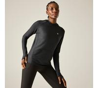 Dare 2b Womens Sprint City Hoodie Casual Tops, Lightweight, Sweat Wicking & Antibacterial - Perfect for Outdoors, Working out & Activewear Black