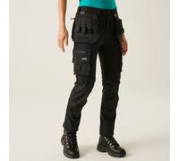 Black female 16 R Regatta Professional Women's ADA Cotton Stretch Holster Trousers Black, Size: 16 R
