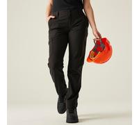 Black female 18 S Regatta Professional Women's Pro Action Stretch Trousers Black, Size: 18 S