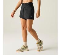 Dare2b Women's Nimble 2-in-1 Walking Shorts, Lightweight Reflective Hiking Shorts Black