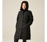 Dare 2b Women's Wander Waterproof Longline Padded Jacket in Jet Black | Size: 12 Dare 2b Jet Black 12