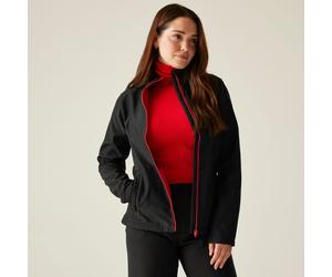 Black female Regatta Professional Women's Ablaze Printable Softshell Jacket Black, Size: 10