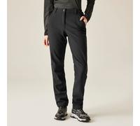 Regatta Women Fenton Water Repellent and Wind Resistant Softshell Long Leg Trousers - Black, Size 14