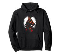 Black Female Samurai Katana Warrior Anime Street Style Art Pullover Hoodie