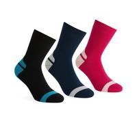 Black female UK 6-8 Regatta Women's 3 Pack Outdoor Lifestyle Sock Black, Size: UK 6-8