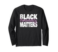 Black Femininity Matters Soft Life Queen Energy Empowerment Long Sleeve T-Shirt