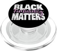 Black Femininity Matters Soft Life Queen Energy Empowerment PopSockets PopGrip for MagSafe