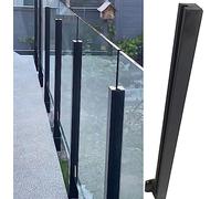 Black Fence Post for Outdoor Pools Side Mount Baluster System Deck Railing for s Balconies irs Safe Solut for Modern Outdoor Spaces