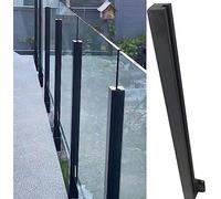 Black Fence Post for Outdoor Pools SideMounted Deck Railing System with for Steps Baluster Posts for s Balconies & Safe