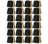 Black Fez Hat - Black Fez Hat With a Gold Tassel on the Top - Perfect for Film, Tv, or Religious Fancy Dress and Other Fancy Dress Events