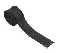 Black Fiberglass Heat Insulation Sleeve High Temperature Resistant 500C Flame Retardant for Webasto Industrial Cable Pipe Shielding ISO9001 Certified(2000mm/25mm)