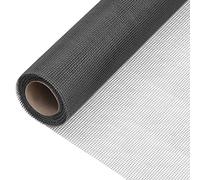 Black Fiberglass Mesh Screen for Doors and Windows, 112x500 cm Roll, Rust-Resistant, Easy Cut, Ideal for Pet Fence, Garden Barrier, Animal Enclosures, DIY Projects