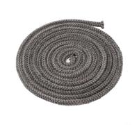 Black Fiberglass Stove Rope Seal for Wood Burning Stove, Log Burner Door Gasket 8mm x 300cm & 12mm x 2m, Compatible with Fireplace and Chimney(8mm x 3meter)