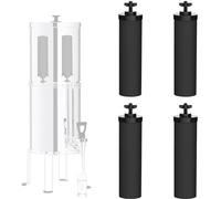 Black Filter 4 Packs by NSF/ANSI 42 Certified, Replacement for BB9-2® Purification Elements Filters, Compatible with Berkey Gravity Filtration System, Replacement for Berkey Black Filters
