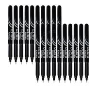 BLACK Fineliner Pens, Pack of 20, 0.3mm Extra Fine Tip, VBRIT Smooth Writing, Precise Writing, Ideal for Precision Drawing, Writing, and Crafting, iVAIDEX Black Ball Pen