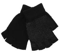 Black Fingerless Magic Gloves + Palm Grip by RJM GL310