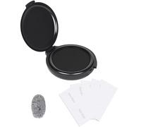 Black Fingerprint Ink Pad Portable Thumbprint Ink Pads with Cleaning Wipes, Quick - Drying Security ID Finger Print Kit for Office Contracts, Bank Transactions, School Records & Official Documentatio