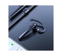 (black) Fingerprint Touch 5.0 Bluetooth Headset Handsfree HIFI Stereo Wireless Ear Hook Earphone Waterproof Earpiece with Mic 110mAh Lithium Battery