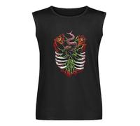 Black Finn Bálor The Demon King Heart T-Shirt Sleeveless Vest Tank Top Black S