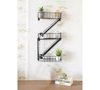 Black Fire Escape Shelf Bathroom Shelves Wall Mounted Storage Shelves Marco Paul Black One Size